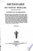 Dictionnaire des sciences médicales