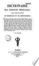 Dictionnaire des sciences médicales
