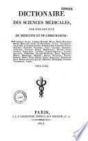 Dictionnaire des sciences médicales