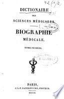 Dictionnaire des sciences médicales