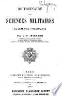 Dictionnaire des sciences militaries allemand-français