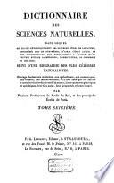 Dictionnaire des sciences naturelles, dans lequel on traite méthodiquement des différens êtres de la nature ...