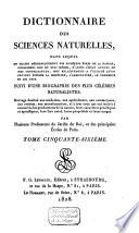 Dictionnaire des sciences naturelles, dans lequel on traite méthodiquement des différens êtres de la nature ...