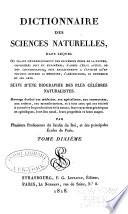 Dictionnaire des sciences naturelles