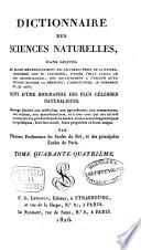Dictionnaire des sciences naturelles
