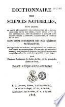 Dictionnaire des sciences naturelles...