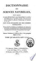 Dictionnaire des sciences naturelles