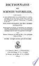 Dictionnaire des sciences naturelles, ...