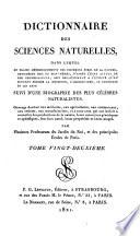 Dictionnaire des sciences naturelles,