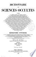 Dictionnaire des sciences occultes