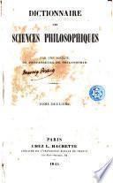 Dictionnaire Des Sciences Philosophiques