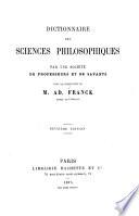 Dictionnaire des sciences philosophiques