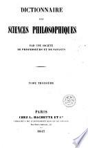 Dictionnaire Des Sciences Philosophiques