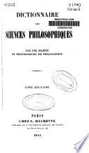 Dictionnaire des sciences philosophiques