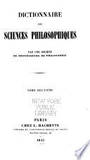 Dictionnaire des sciences philosophiques