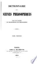 Dictionnaire des sciences philosophiques