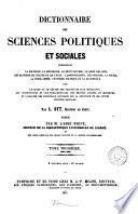 Dictionnaire des sciences politiques et sociales