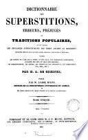 Dictionnaire des superstitions, erreurs, préjugés et traditions populaires