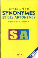 Dictionnaire des synonymes et des antonymes
