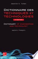 Dictionnaire des techniques et technologies nouvelles - Anglais/français (4e ed.)