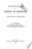 Dictionnaire des termes de médecine