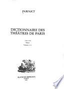 Dictionnaire des théâtres de Paris