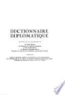 Dictionnaire diplomatique