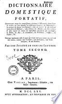 Dictionnaire domestique portatif, contenant toutes les connaissances relatives à l'économie domestique et rurale