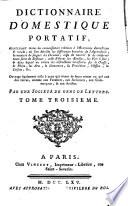 DICTIONNAIRE DOMESTIQUE PORTATIF