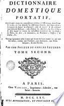 Dictionnaire domestique portatif