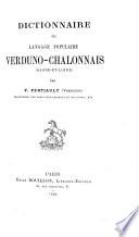 Dictionnaire du langage populaire verdunochalonnais