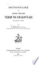 Dictionnaire du language populaire verduno-chalonnais (Saône-et-Loire)
