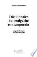 Dictionnaire du malgache contemporain