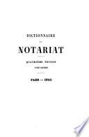 Dictionnaire du Notariat