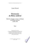 Dictionnaire du Rhône médiéval