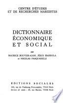 Dictionnaire économique et social