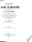 Dictionnaire encyclopédique d'histoire, de biographie, de mythologie, et de géographie ...