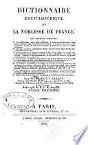 Dictionnaire encyclopédique de la noblesse de France