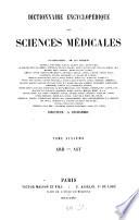 Dictionnaire encyclopédique des sciences médicales