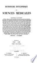 Dictionnaire encyclopédique des sciences médicales