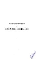 Dictionnaire encyclopédique des sciences médicales