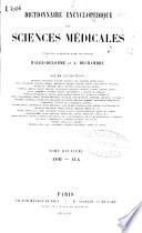 Dictionnaire encyclopédique des sciences médicales