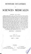 Dictionnaire encyclopédique des sciences médicales