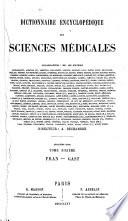 Dictionnaire encyclopédique des sciences médicales