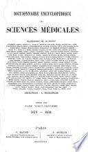 Dictionnaire encyclopédique des sciences médicales