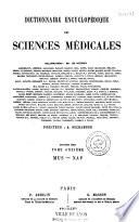 Dictionnaire encyclopédique des Sciences Médicales