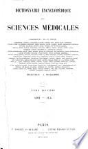 Dictionnaire encyclopédique des sciences médicales