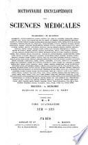Dictionnaire encyclopédique des sciences médicales
