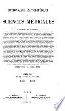 Dictionnaire encyclopédique des sciences médicales