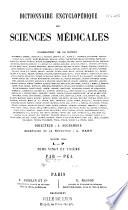 Dictionnaire encyclopédique des Sciences Médicales